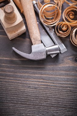 planer, claw hammer, metal chisels