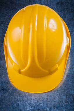 Yellow protective building helmet