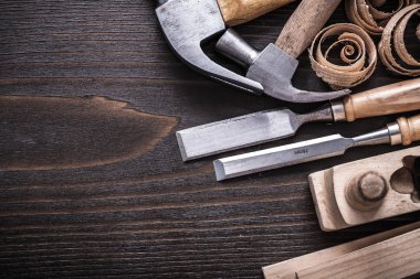 planer, hammer, metal chisels