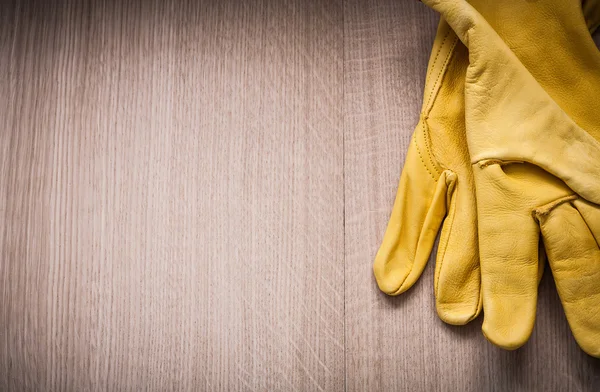 Agricultural leather safety gloves — Stok fotoğraf