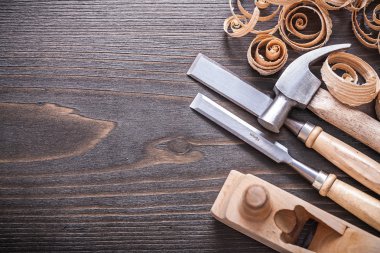 Planer, claw hammer, chisels