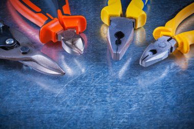 Tin snips gripping tongs nippers