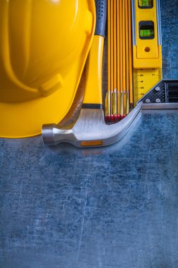 çekiç, ahşap metre, inşaat seviyesi