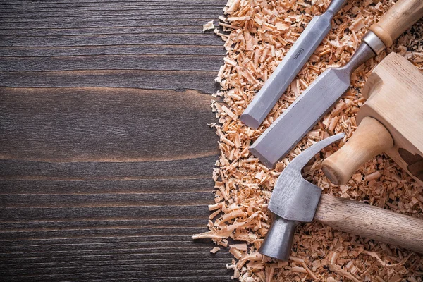 Shaving plane and claw hammer — Stock Photo, Image