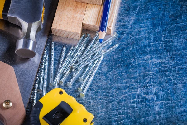 Composición de las herramientas de trabajo de construcción — Foto de Stock