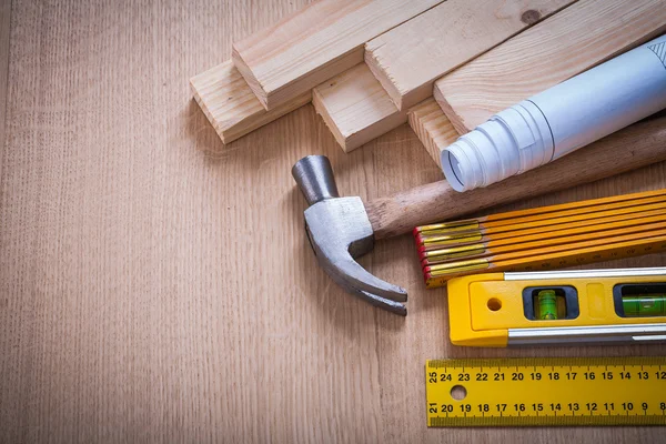 Composition of construction working tools — Stock Photo, Image