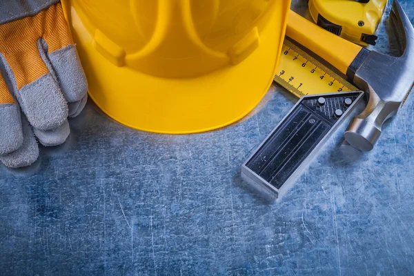 Composizione degli strumenti di lavoro per l'edilizia — Foto Stock