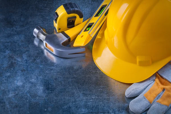 Composition of construction working tools — Stock Photo, Image