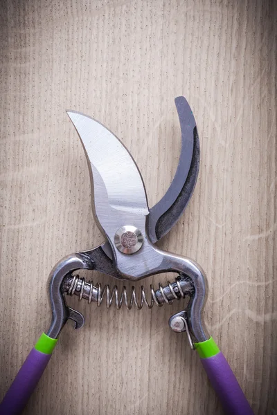 Sharp metal garden pruner — Stock Photo, Image