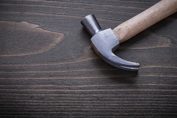 Claw hammer with wooden handle — Stock Photo, Image