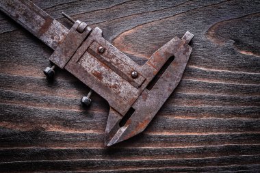 Paslı antika ölçüm slayt Kaliper