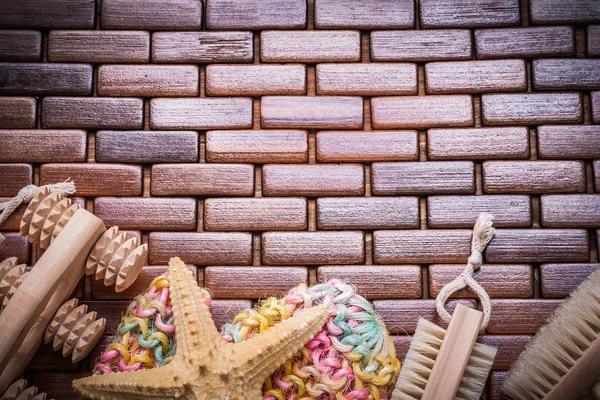 Gran conjunto de artículos de baño — Foto de Stock