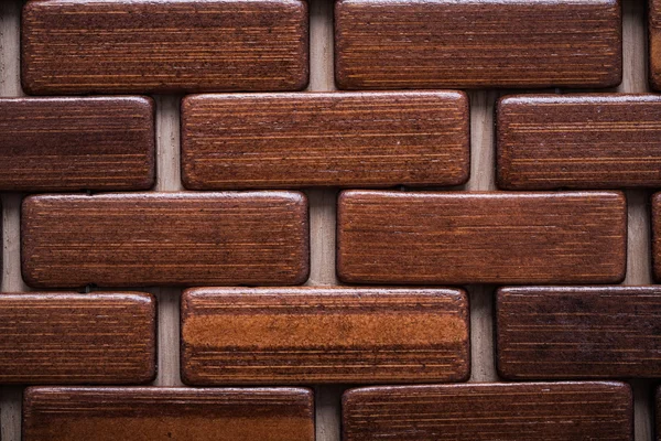 Checked wooden mat — Stock Photo, Image