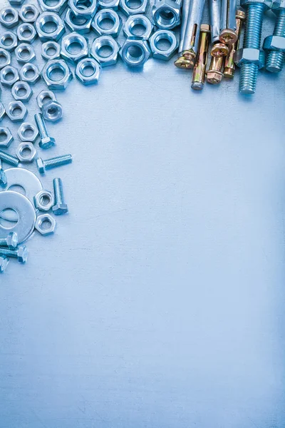 Anchor, bolt washers, screwbolts and nuts — Stock Photo, Image