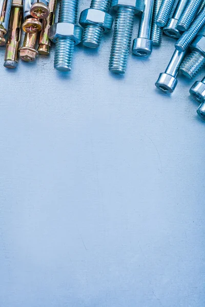 Stainless hexagon and anchor bolts — Stock Photo, Image