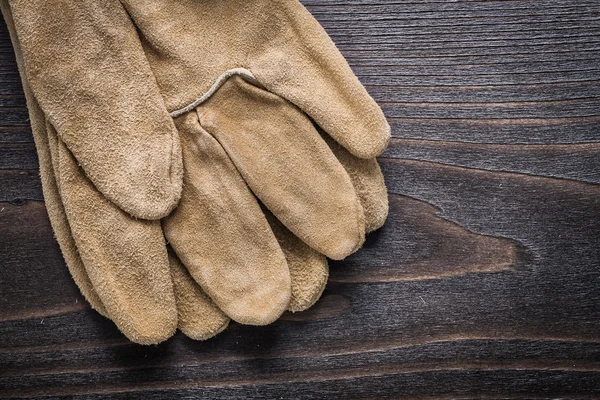 Par de guantes de trabajo de cuero — Foto de Stock