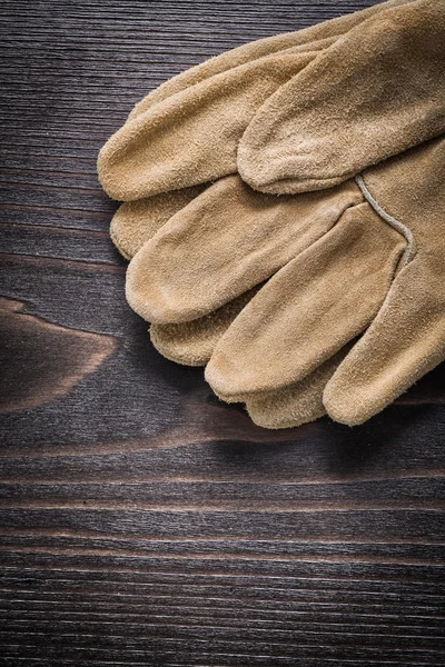 Ζεύγος γάντια εργασίας δέρματος — Φωτογραφία Αρχείου