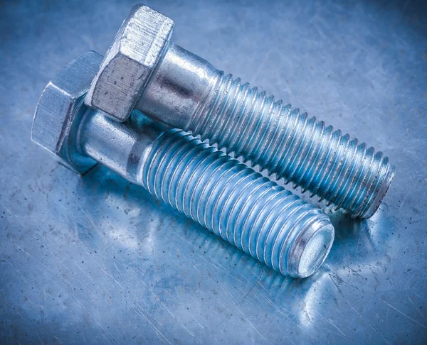 Metal threaded bolts — Stock Photo, Image