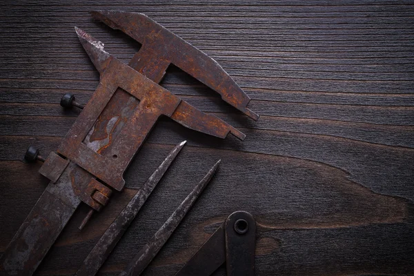 Rusty slide calipers — Stock Photo, Image