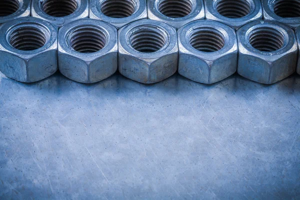 Stainless screw-nuts — Stock Photo, Image