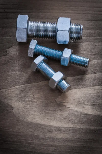Screw-nuts with bolts — Stock Photo, Image