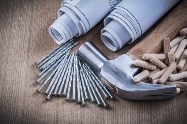 planları ağaç işleme dübel ve çivi çekiç