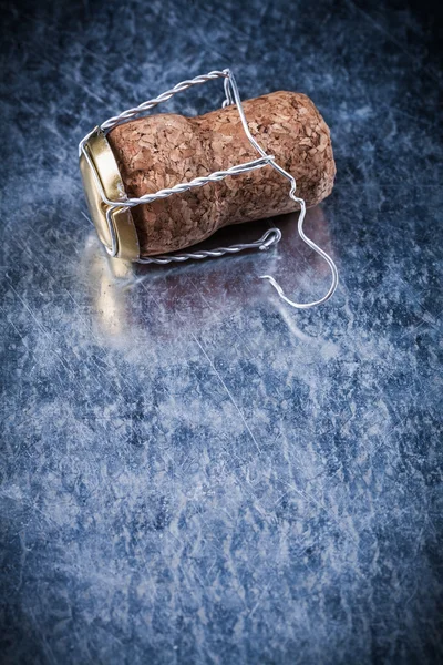 Arame torcido de cortiça de champanhe — Fotografia de Stock