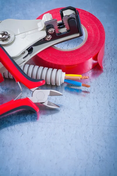 Collection of electricity tools — Stock Photo, Image