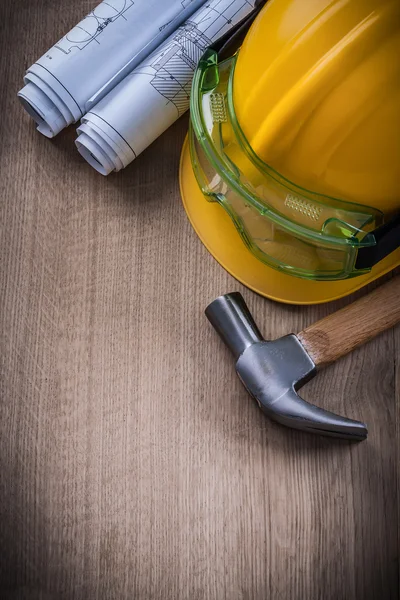 Çekiç planları eldiven güvenlik kapağı