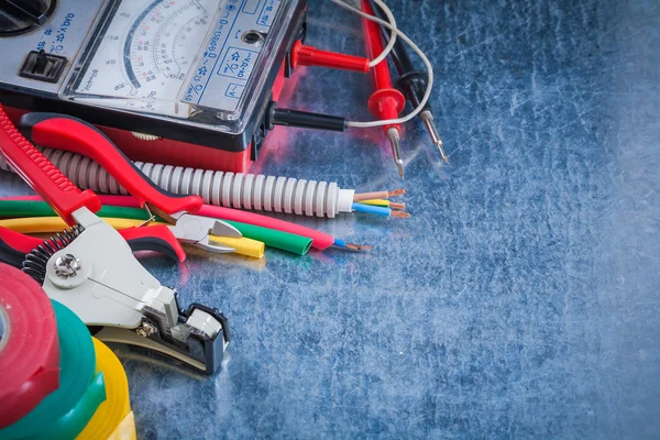 Electricity tools top view — Stock Photo, Image