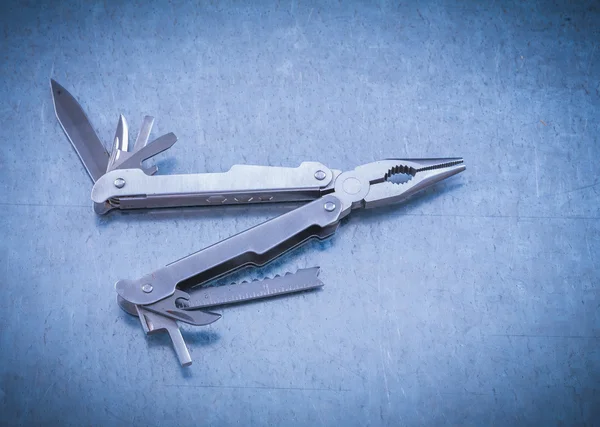 Multifunctional metal collapsible knife — Stock Photo, Image