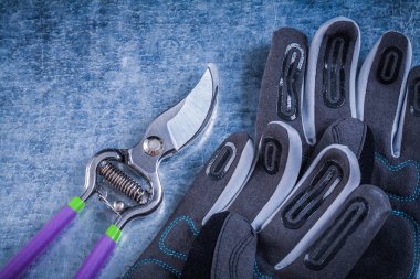 Metal Bahçe budayıcı koruyucu eldivenler