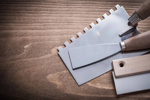 Steel and rubber putty knives — Stock Image Steel and rubber putty knives Stock Picture
