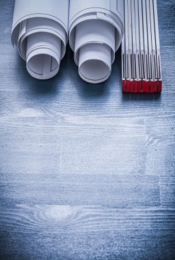 planları ve ahşap metre kadar haddelenmiş