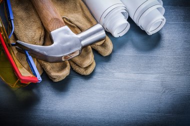 Yatay görünüm çalışma eldiven