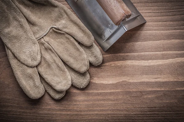 Angle former with safety gloves — Stock Image Angle former with safety gloves Stock Photo