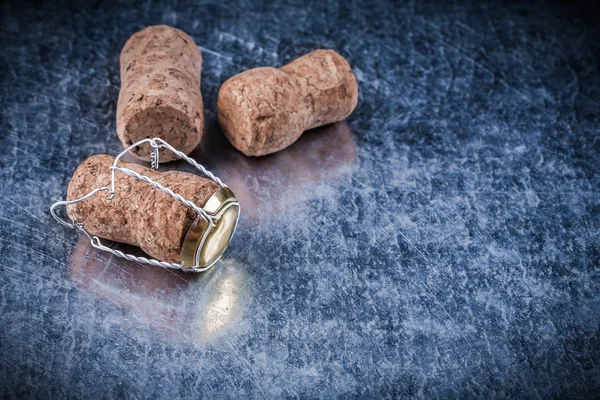 Set of champagne corks Stock Picture