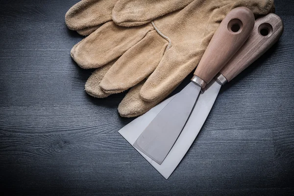 Zwei Farbschaber — Stockfoto