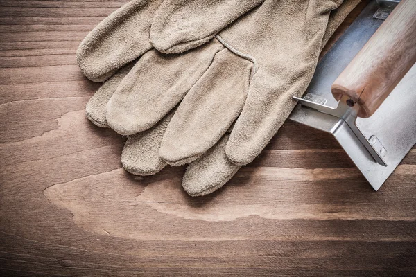 Werkhandschoenen en hoek voormalige — Stockfoto