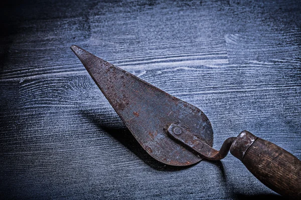 Old rusted putty knife