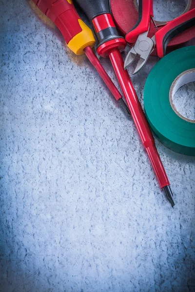 Insulation screwdrivers and insulating tape — Stock Photo, Image