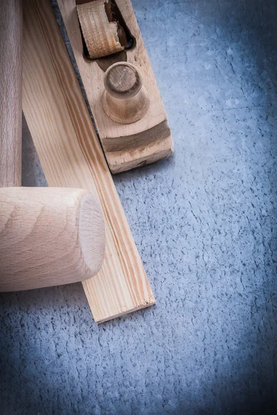 Perno de mazo plano de afeitado de madera — Foto de Stock
