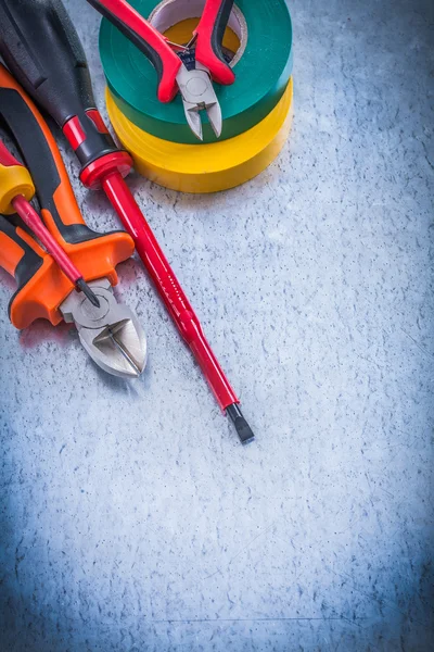 Cutting pliers and insulation screwdrivers — Stock Photo, Image