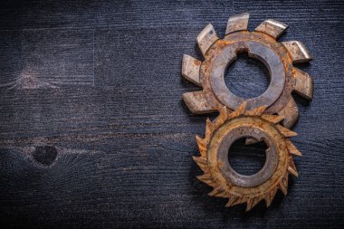 Paslı eski döner bıçakları