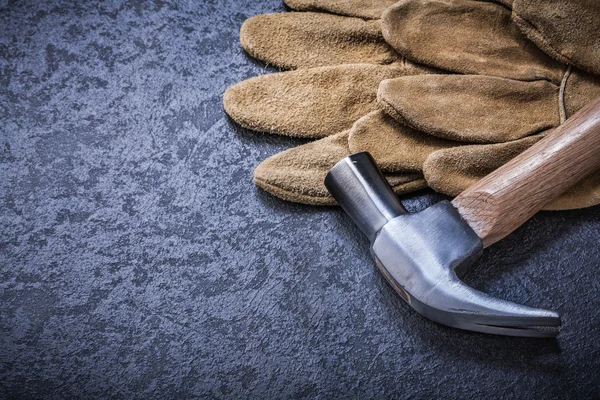 Leder braune Schutzhandschuhe — Stockfoto