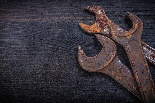 Vintage grunge spanner wrenches — Stock Photo, Image