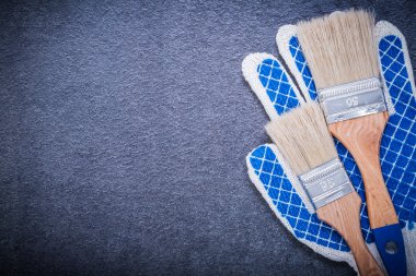 Boya fırçaları, koruyucu eldiven