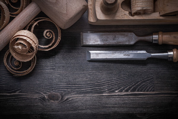 Set of carpenter tools