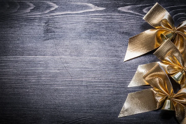 Festal golden bows — Stock Photo, Image