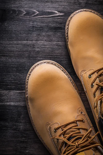 Protective working boots — Stock Photo, Image